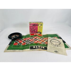 Vtg Mini Roulette Game E.S. Lowe Real Original Packaging Gambling Vegas Antique